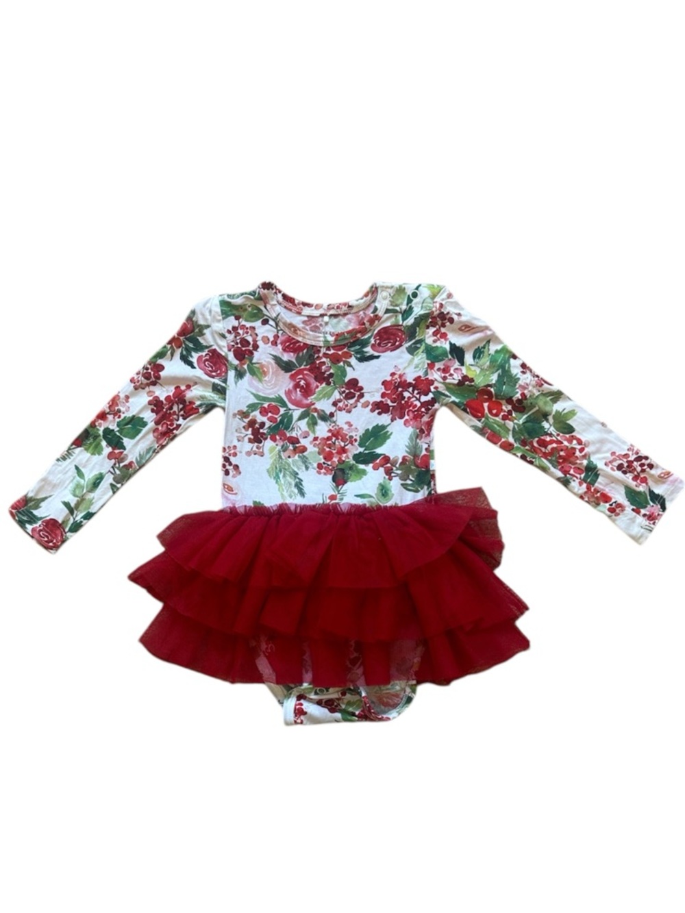 Posh Peanut Bodysuit Ruffle Dress size 18-24 months